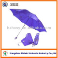 3 Folding Satin Fabric Umbrella